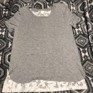 Grey shirt with beautiful back detail